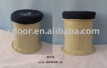 nautical chimney stool/ chimney wood stool/ wooden stool