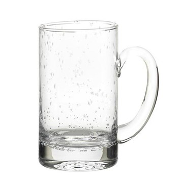 Beer mug,clear&bubbles glass