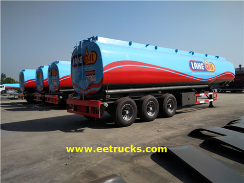 35 TON 48000L Trailers za Tanker za Mafuta