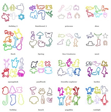 hot sale environmental friendly various shape manufacturer silly bandz