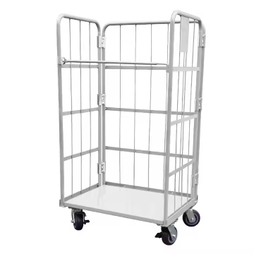 Folding Zinc Warehouse Logistics Cart