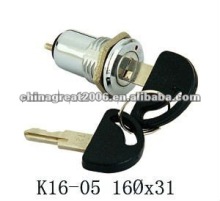 CGC key lock switch silver key lock switch electronic key lock switch