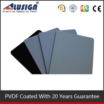 Alusign 2014 black brushed aluminum plastic composite panel