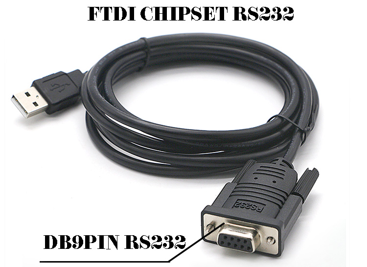 OEM Factory 1.8M Extension USB FTDI FT232RL PL23202 to DB9 RS232 RS485Serial Cable