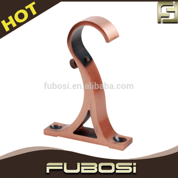 Decorative curtain bracket/ metal curtain rod wall brackets