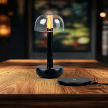 Customizable 2700K Mushroom Lamp - Wireless Rechargeable Table Light for Decor