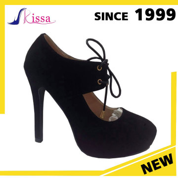 Novel funky black bandage fancy party wear dress shoes women