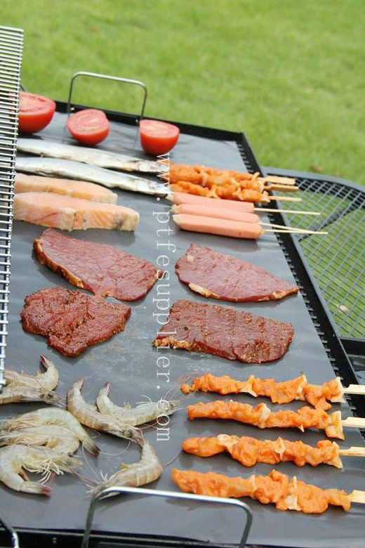Ptfe Reusable Heavy Duty Non Stick Bbq Grill Liner