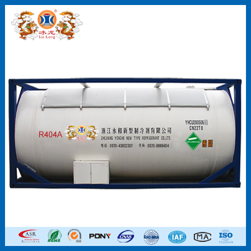 Refrigerant gas R404A for refrigeration