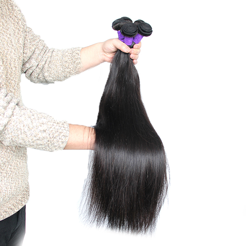 Remy wholesale human cuticle aligned hair from indian, 10''-30'' cheap bone straight human hair bundles with closure
