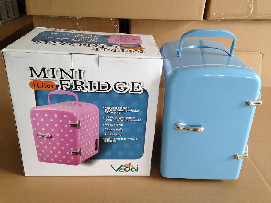 4L portable refrigerator drink cooler fridge