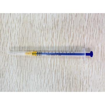 Vacuna de jeringa estéril desechable de 1 ml