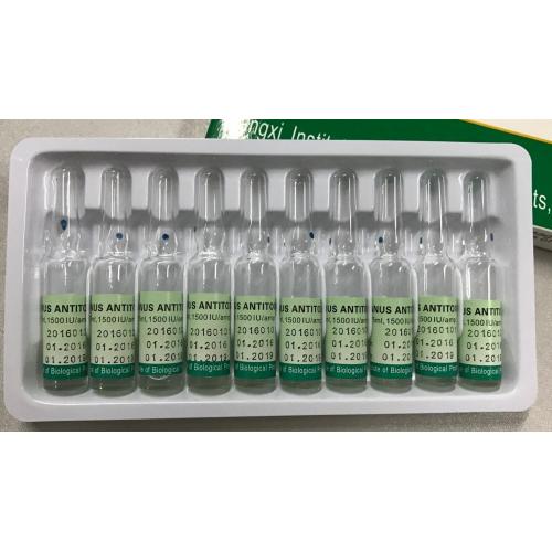 Injection d&#39;antitoxine tétanique 1500UI