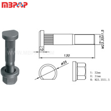 Wholesale M23.35x1.5 Black Chrome Wheel Bolts for Trailer Red Wheel Bolt