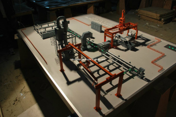 Scale Industrial Model, Miniature Scale Model, Mechanical Model