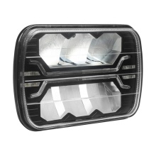 Square 5'*7" 36W, 12-24V DT plug Led head light, DOT SAE off road/ truck SUV ATV UTV led head light