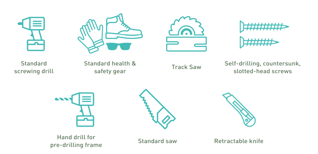 mgo board installation tools