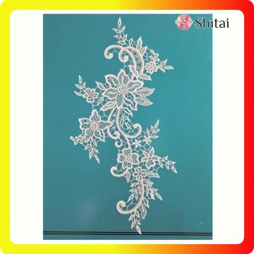 The popular tulle embroidery flower lace