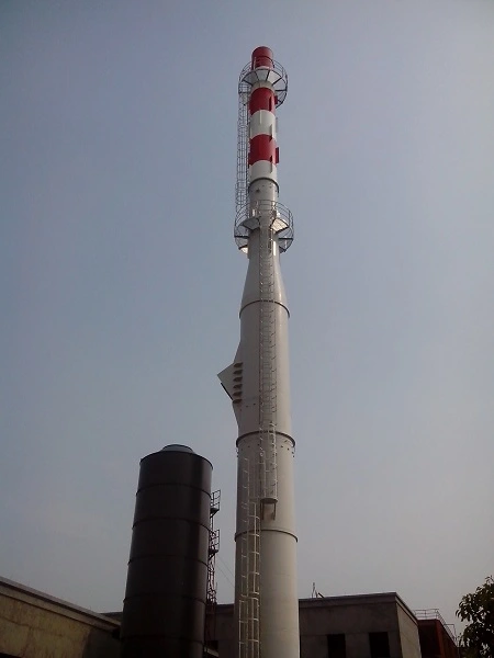 80M free standing steel chimney