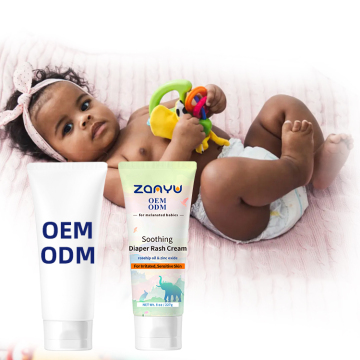 Organic Gentle Moisture Nappy Rash Cream for Melanated Babies - 227g Private Label Soothing Diaper Rash Cream