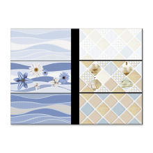 Custom Printed Glossy Light Washroom Wall Tiles