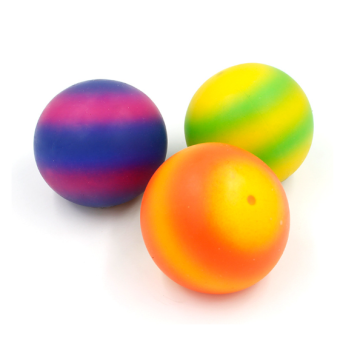 Lustige weiche Squeeze -Spielzeug neuer Regenbogenball