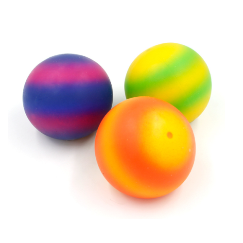 Funny soft squeeze toys new rainbow ball