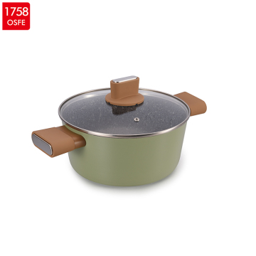 Stocked Feature Metal Material Nonstick Marble cookware set
