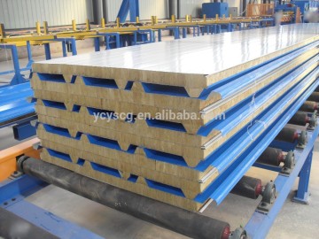 Building materials fireproof rockwool sandwich panel/insulation sandwich panel