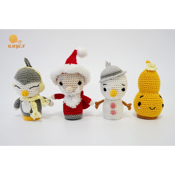 Gehaakte pluche Santa Amigurumi poppen decoratie