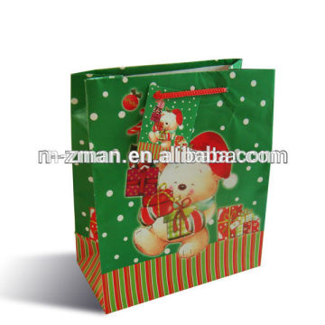 Paper Christmas Bag,Printed Christmas Bag,Gift Snowman Christmas Bag