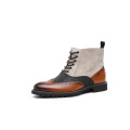 Genuine Leather Canvas upper Men's Boots
