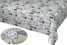 Pu coated with Printed Fabric Tablecloth