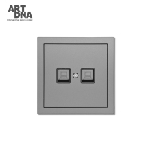 ARTDNA 86 Type Double Computer Panel Network Module RJ45 Cable Interface Outlet Wall Socket (CAT.6)