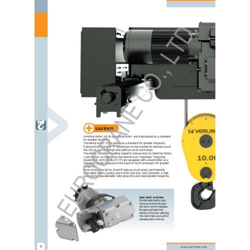 Electric Wire Rope Hoist in crane