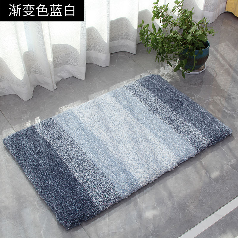 Bathroom Plush Rubber Anti Slip Microfiber Bath Mat