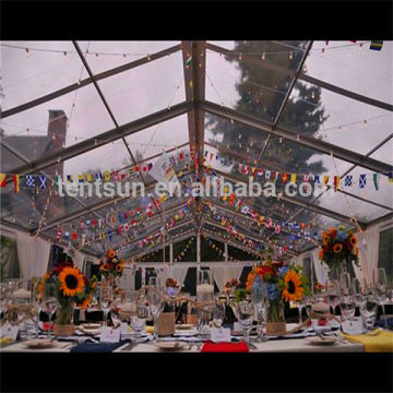 Beautiful transparent pvc sidewall party event tent