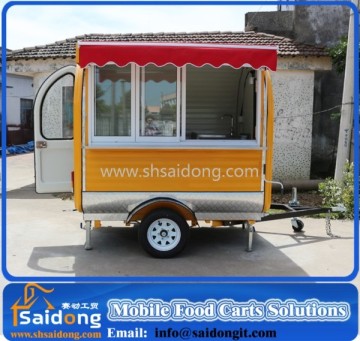 Manufacturer mobile food cart/mobile food trailer/mobile hot dog cart design