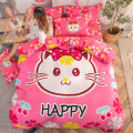 Venta caliente Princesa Pink Pink Girls Bed Sheet Set