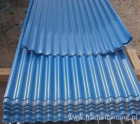 Colored steel roof panel corrugated roll forming machine