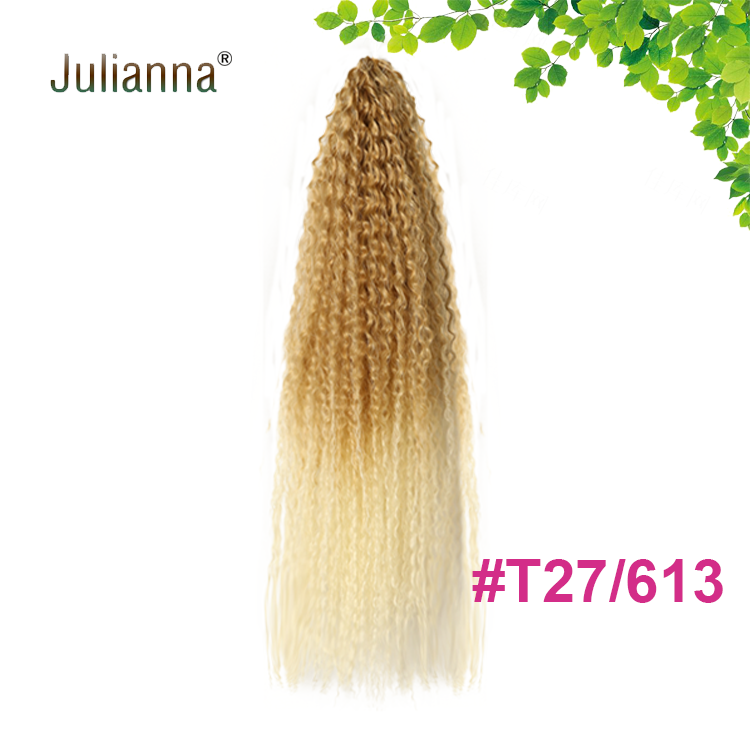 Julianna Free Sample 20Inch Brazilian Curly Crochet Twist Bulk Brazilian Braiding Hair Synthetic Attachment For Black Women