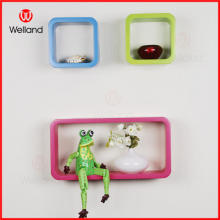 Round corner cube shelf colorful