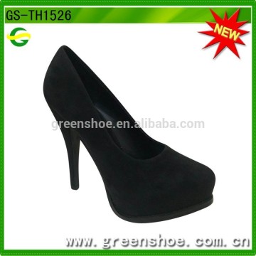 ladies black elegant platform shoes