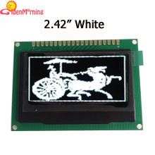 2.42-inch OLED Display Module with 128x64px Resolution, white Color