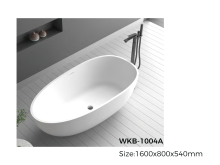WKB-1004A solid surface freestanding bathtub