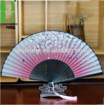 Folk crafts chinese wholesale bamboo hand fan frame