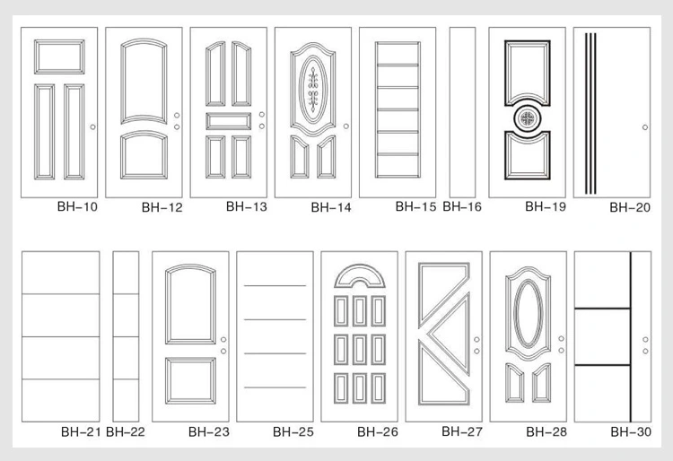 Iron Series FM 200I-Single Pre-Hung FRP Door-Mahogany