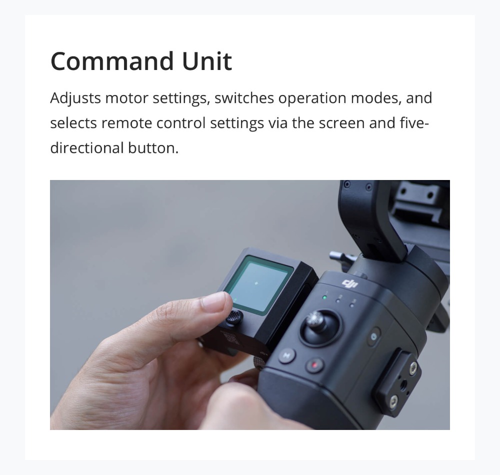 DJI Ronin-SC / Ronin-SC Pro Combo is 3-axis stabilizer for mirrorless cameras lightweight design original Ronin SC in stock
