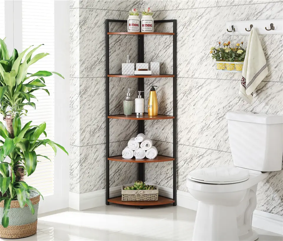 Board bathroom shower corner shelf storage living room corner shelf organizer