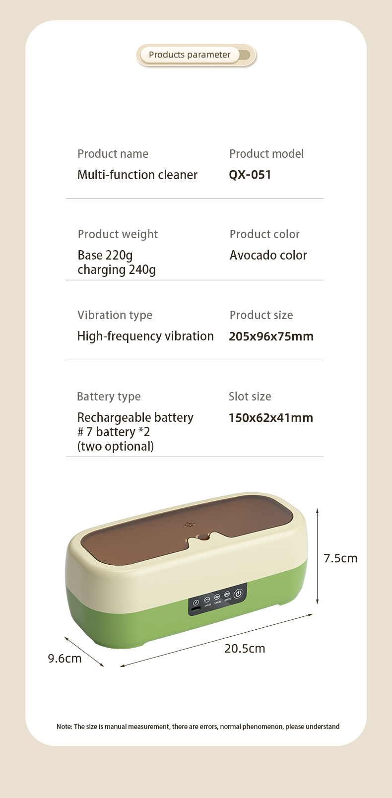 Multi-Function Makeup Tools Jewelry Cleaner Glasses Cleaning Box High Frequency Ultrasonic Cleaner